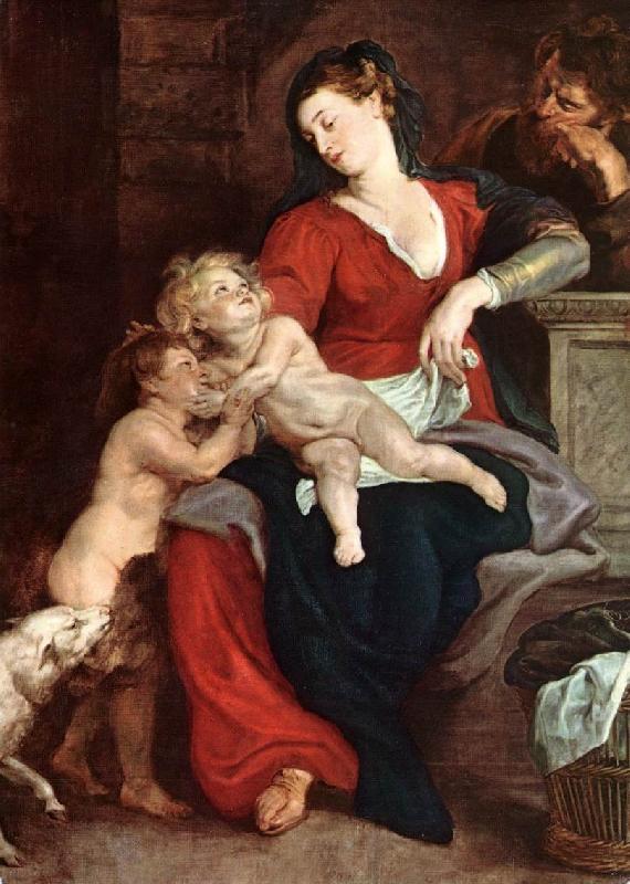 RUBENS, Pieter Pauwel The Holy Family with the Basket f